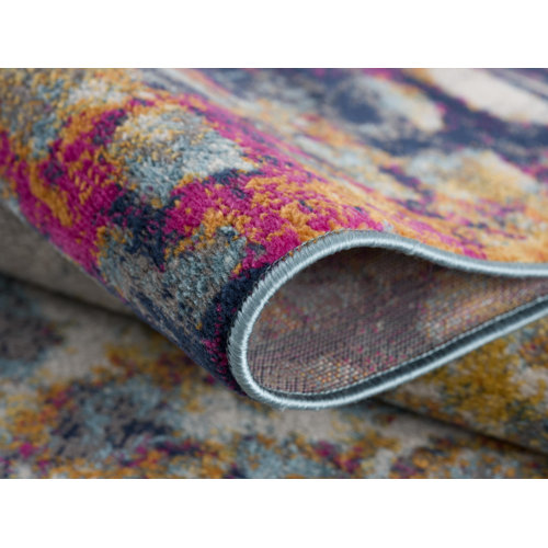 Corrigan Studio® Kymiere Abstract Blue Area Rug & Reviews Wayfair